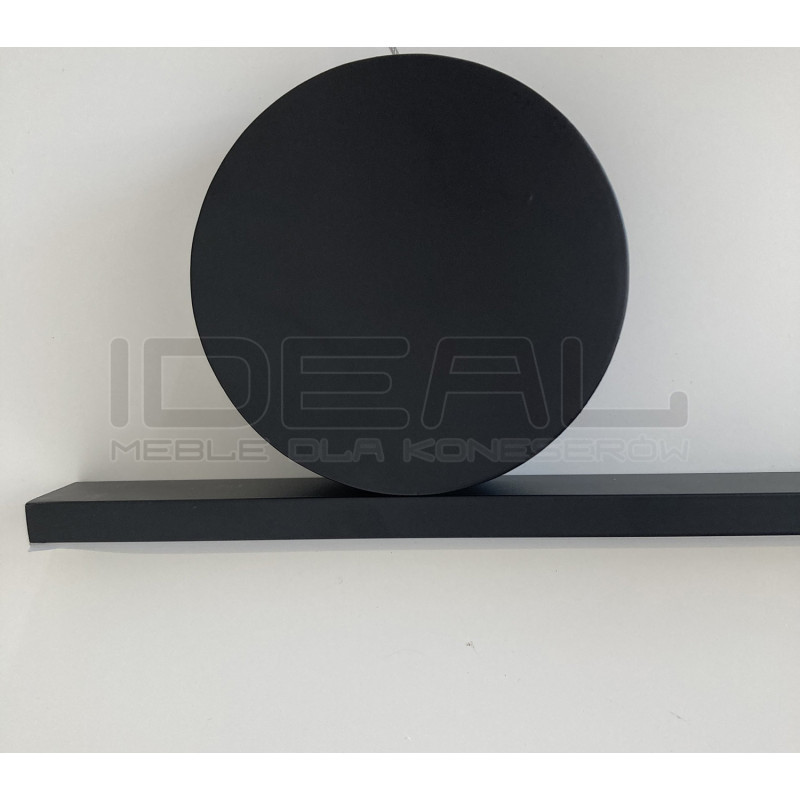 Pozioma Lampa wisząca czarna NEW AGE LED 120 nad wyspę