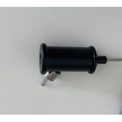 Pozioma Lampa wisząca czarna NEW AGE LED 120 nad wyspę