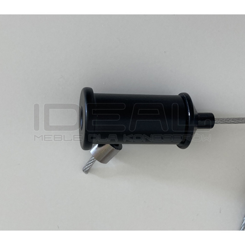 Pozioma Lampa wisząca czarna NEW AGE LED 120 nad wyspę