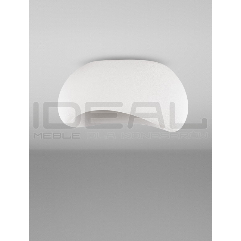 Nowoczesny Plafon WABI 50 BIAŁY w stylu boho, japandi