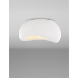 Nowoczesny Plafon WABI 50 BIAŁY w stylu boho, japandi