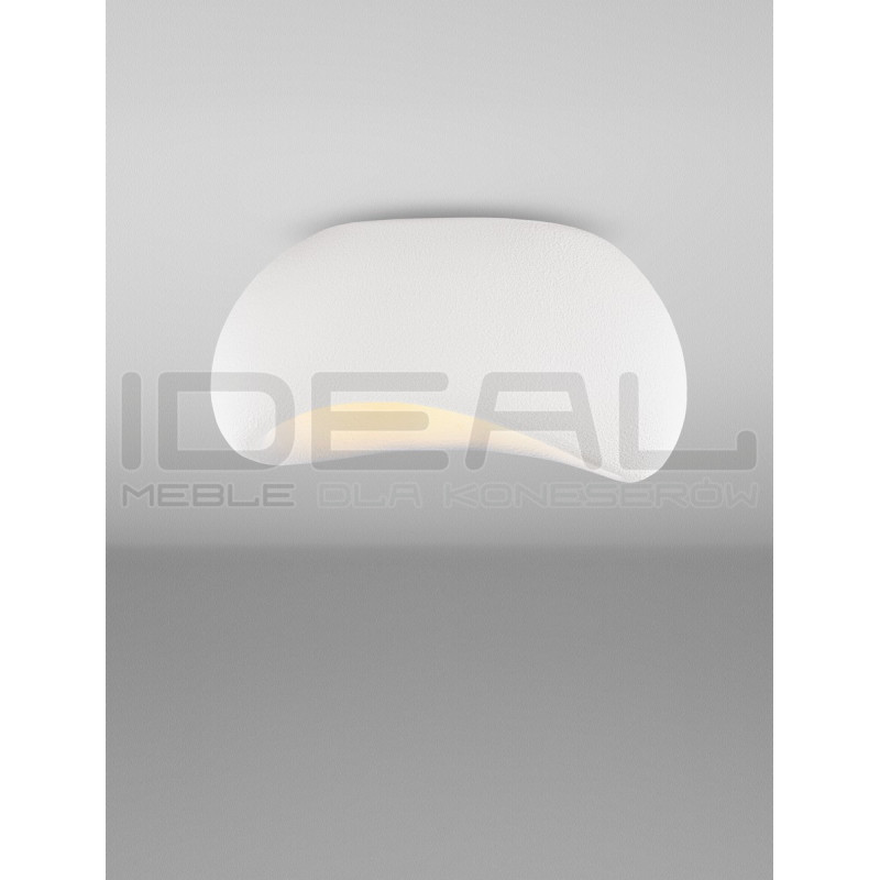 Nowoczesny Plafon WABI 50 BIAŁY w stylu boho, japandi