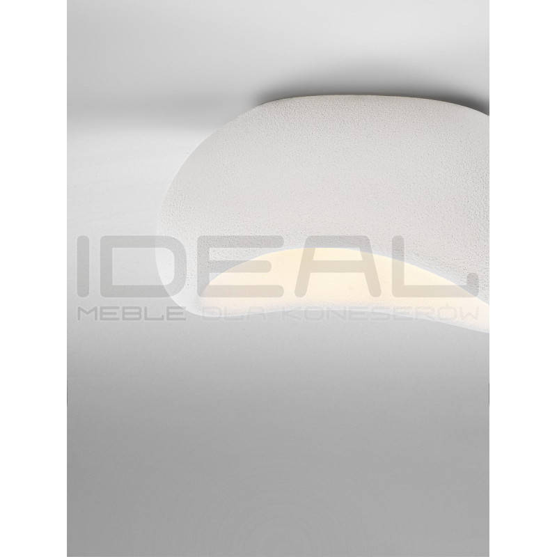 Nowoczesny Plafon WABI 50 BIAŁY w stylu boho, japandi