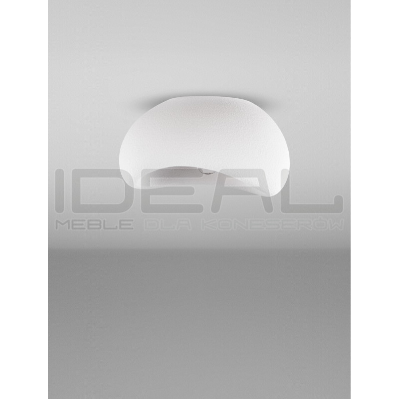 Nowoczesny Plafon WABI 40 BIAŁY w stylu boho, japandi