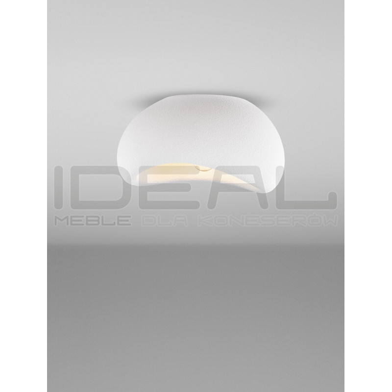 Nowoczesny Plafon WABI 40 BIAŁY w stylu boho, japandi