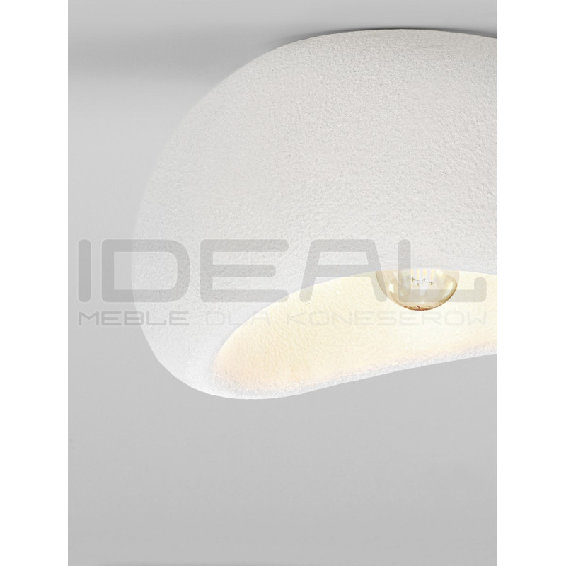 Nowoczesny Plafon WABI 40 BIAŁY w stylu boho, japandi