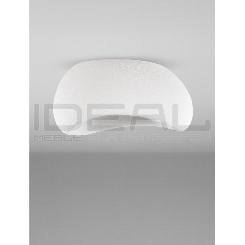 Nowoczesny Plafon WABI 60 BIAŁY w stylu boho, japandi