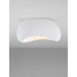 Nowoczesny Plafon WABI 60 BIAŁY w stylu boho, japandi