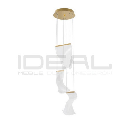 Lampa wisząca Blowin LED 3 klosze o nietypowym kształcie