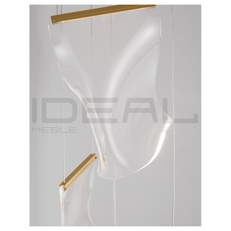 Lampa wisząca Blowin LED 3 klosze o nietypowym kształcie