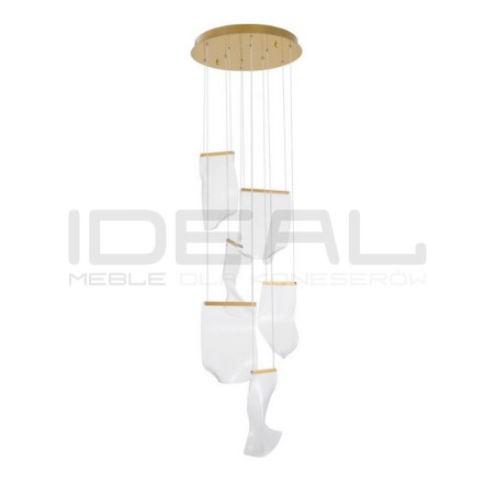 Lampa wisząca Blowin LED 6 kloszy jak dzwonki wietrzne