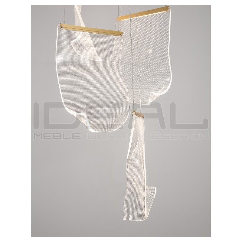 Lampa wisząca Blowin LED 6 kloszy jak dzwonki wietrzne