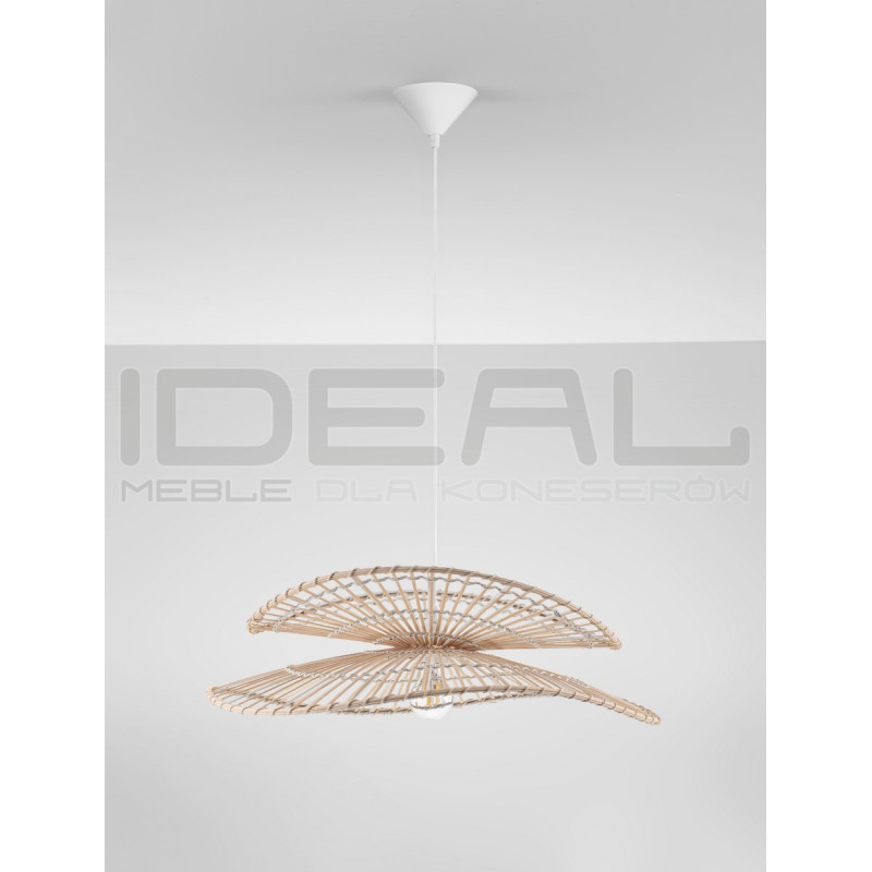 Lampa wisząca Samba 60 bambus rattan boho japandi