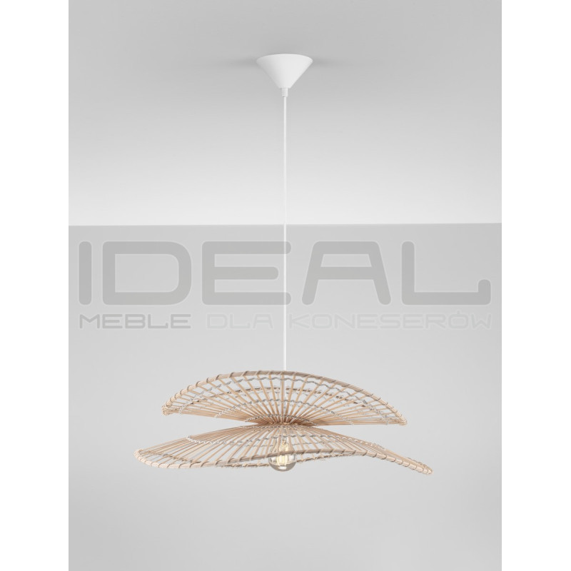 Lampa wisząca Samba 60 bambus rattan boho japandi