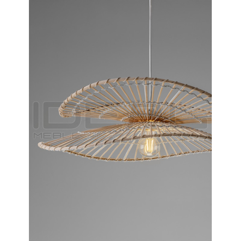 Lampa wisząca Samba 60 bambus rattan boho japandi