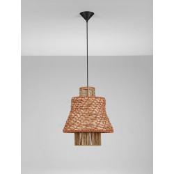 Lampa boho String 40 sznurek naturalny hiacynt wodny