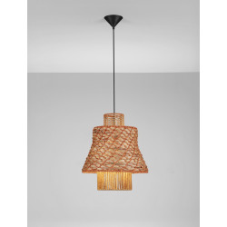 Lampa boho String 40 sznurek naturalny hiacynt wodny
