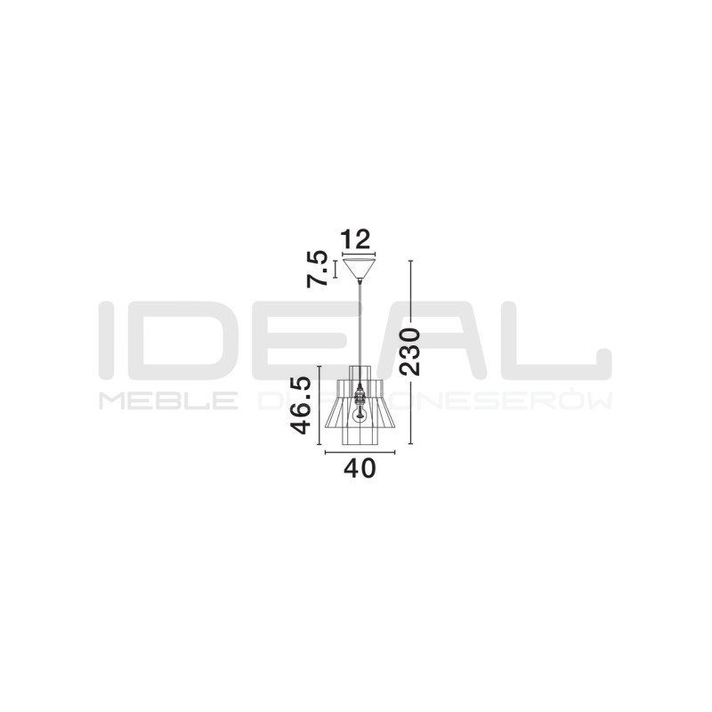 Lampa boho String 40 sznurek naturalny hiacynt wodny