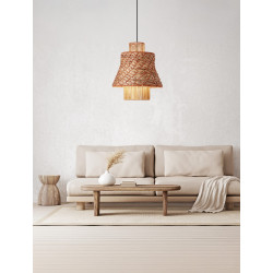 Lampa boho String 40 sznurek naturalny hiacynt wodny