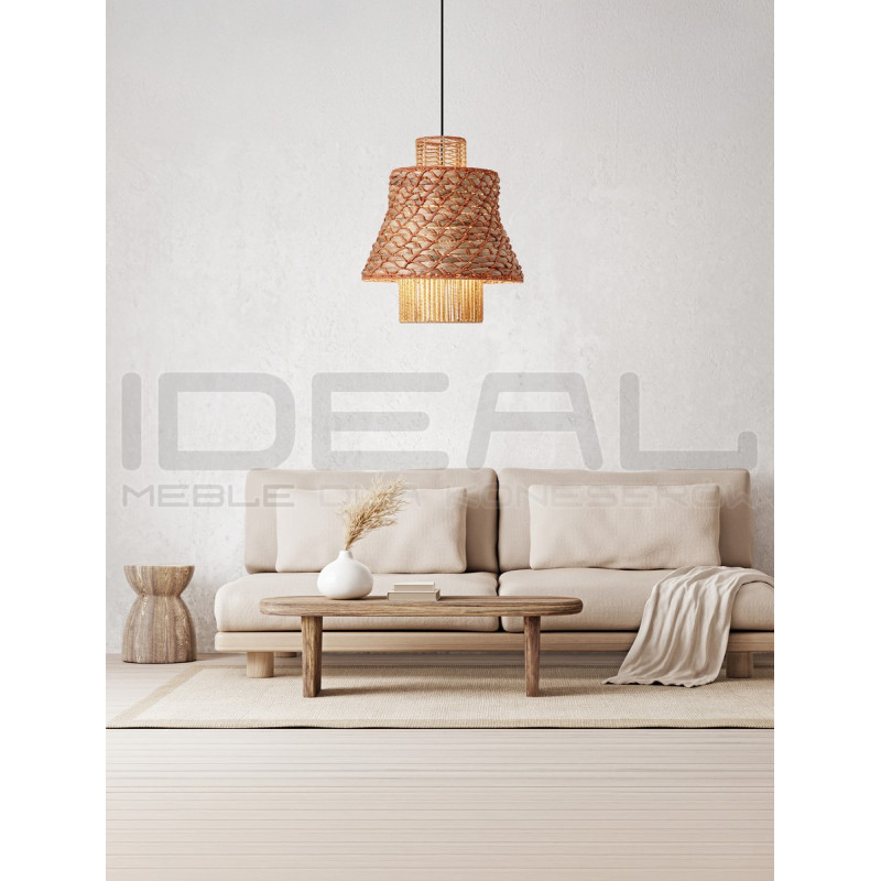 Lampa boho String 40 sznurek naturalny hiacynt wodny