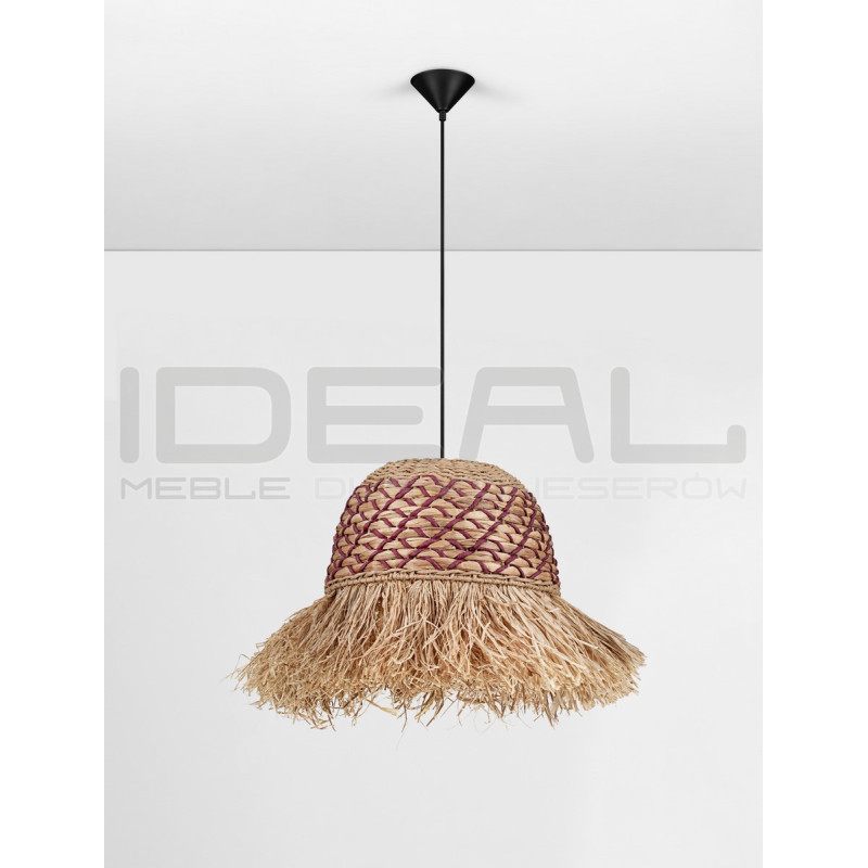 Boho Lampa wisząca Katia 42 rafia hiacynt sznurek