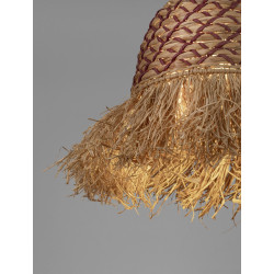 Boho Lampa wisząca Katia 42 rafia hiacynt sznurek