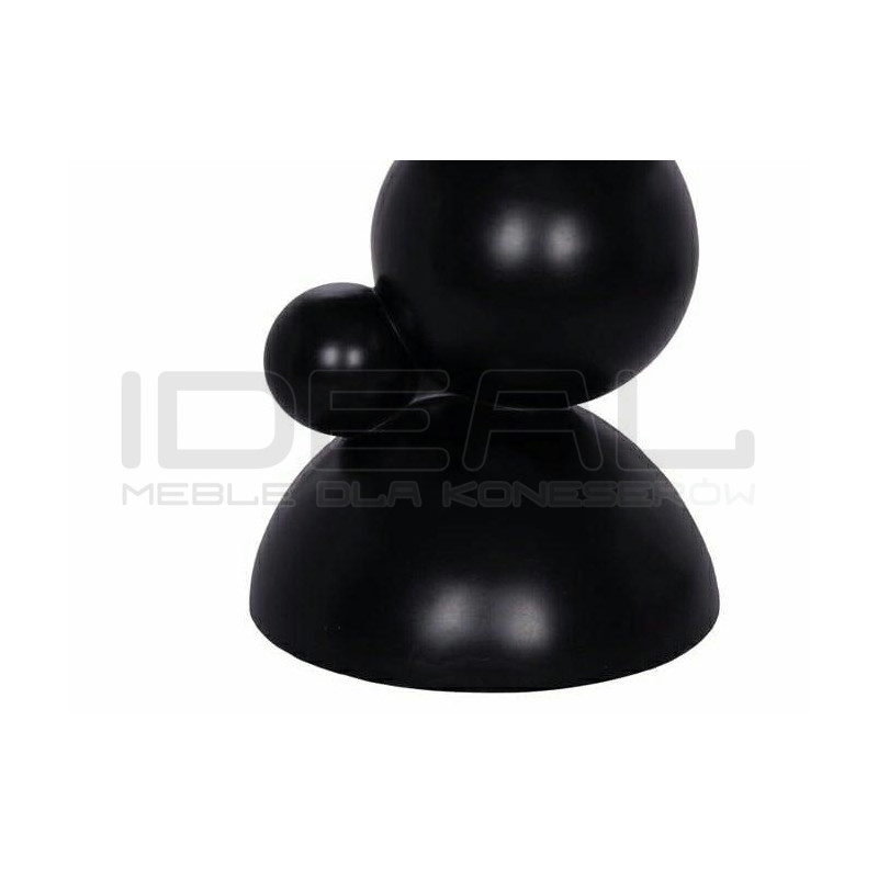 Rzeźbiarski Stolik JING czarny kuliste formy