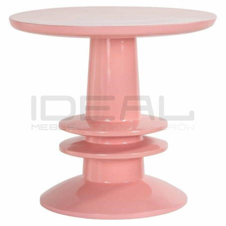 Okrągły Crazy Stolik JOSY różowy wesoły akcent