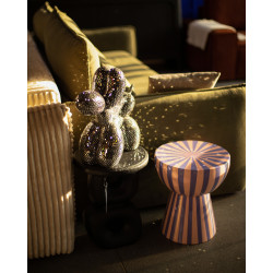 Mały Stolik VALERIA różowo fioletowy nowoczesny pop art