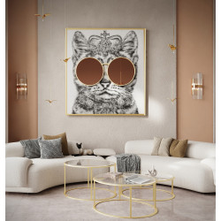 Lampa wisząca glamour GAVI A złota