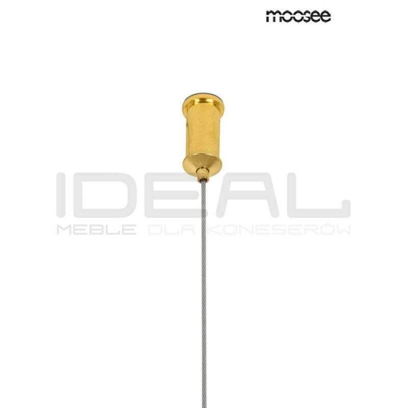 Lampa wisząca ALURE okrągła 85 złota 15 kloszy