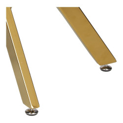 Stolik kawowy CROSS 60 szklany blat złota podstawa