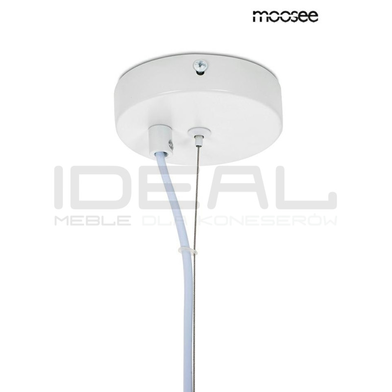 Lampa wisząca NEST 40 biała chmurka kamień