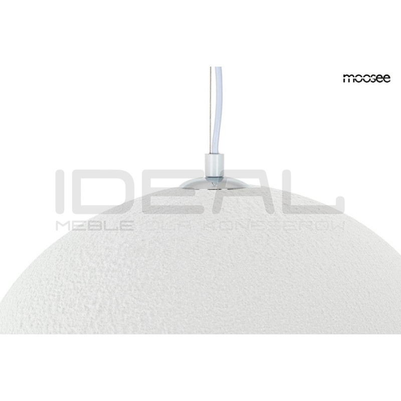 Lampa wisząca NEST 40 biała chmurka kamień