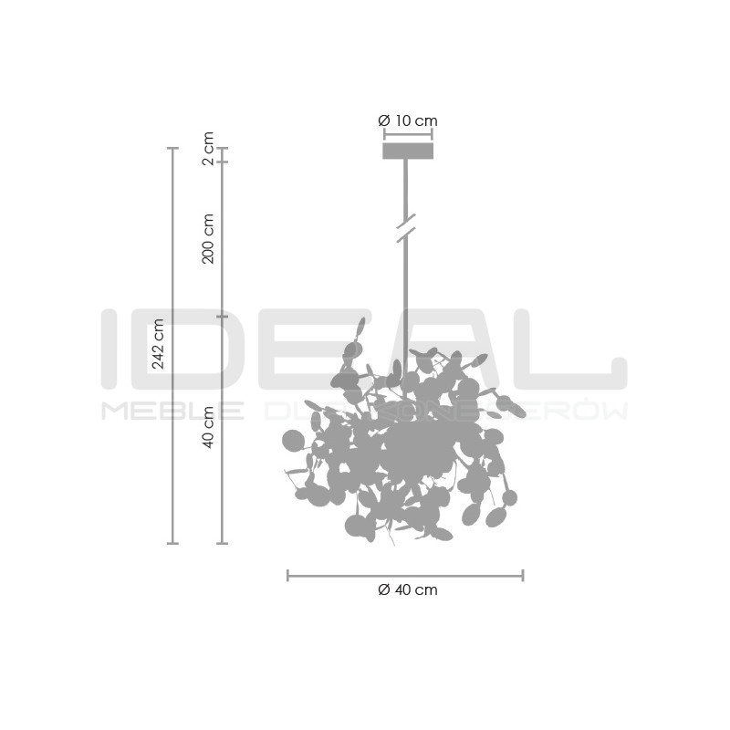LAMPA WISZĄCA MONETTI MONETE 40 SREBRNA monety cekiny