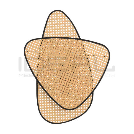 Kinkiet Natura DUO 60 rattan plecionka wiedeńska