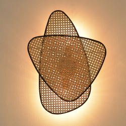 Kinkiet Natura DUO 60 rattan plecionka wiedeńska