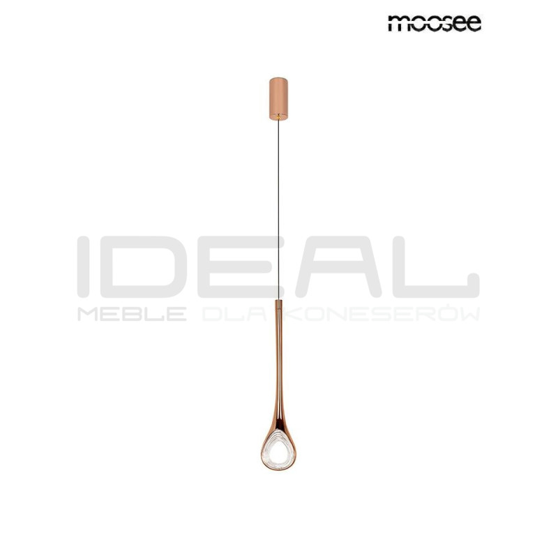 Lampa wisząca VUELO miedziana jak łezka błyszcząca