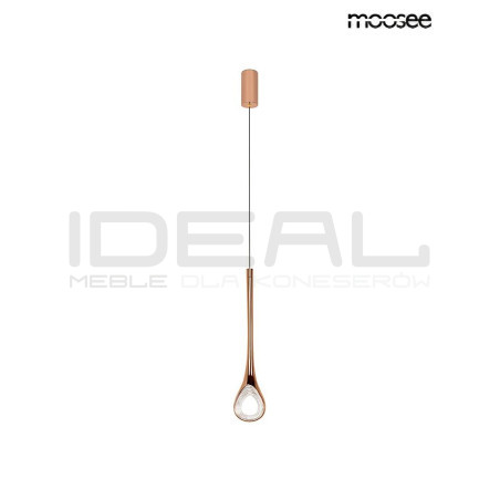 Lampa wisząca VUELO miedziana jak łezka błyszcząca