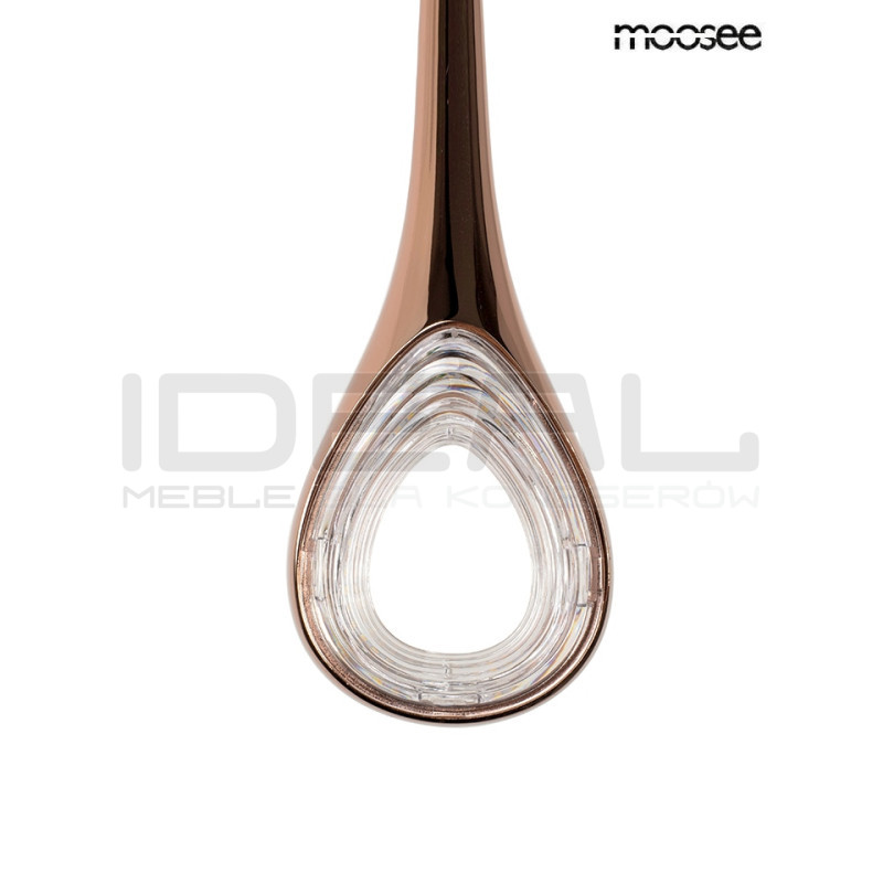 Lampa wisząca VUELO miedziana jak łezka błyszcząca