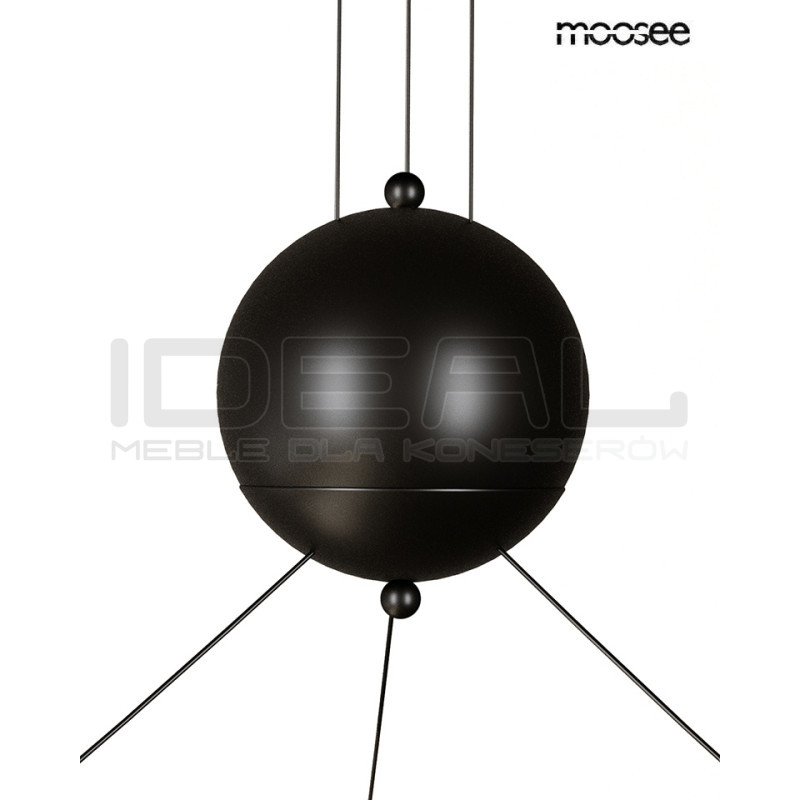 Przestrzenna Lampa wisząca czarna OCTO 3 nowoczesna