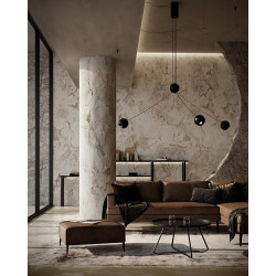 Przestrzenna Lampa wisząca czarna OCTO 3 nowoczesna