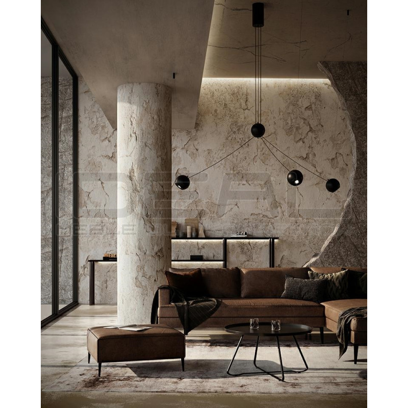 Przestrzenna Lampa wisząca czarna OCTO 3 nowoczesna