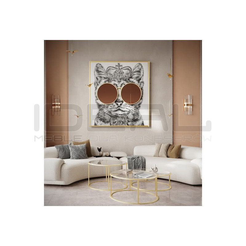 Kinkiet glamour MILAGRO złoty kryształowy