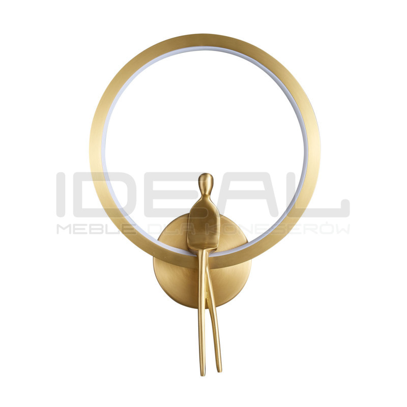 Kinkiet AMICI RING LED złoty 27 nowoczesne oświetlenie