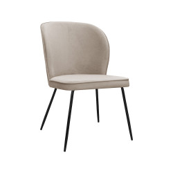 Krzesło glamour Neve Ideal Black | IdealMeble.pl