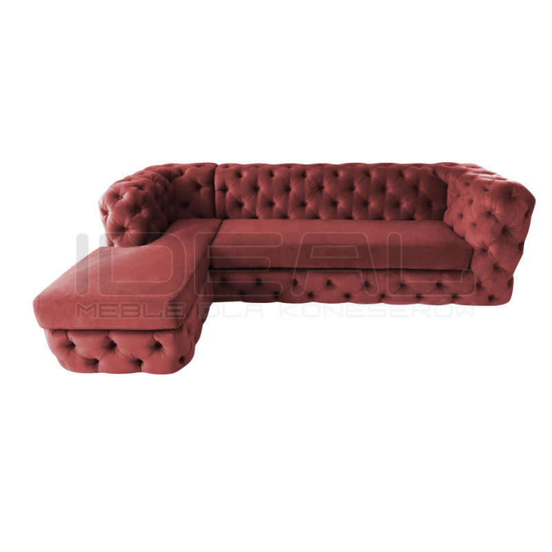 Narożnik Chesterfield Lunar 190x260 cm | IdealMeble.pl