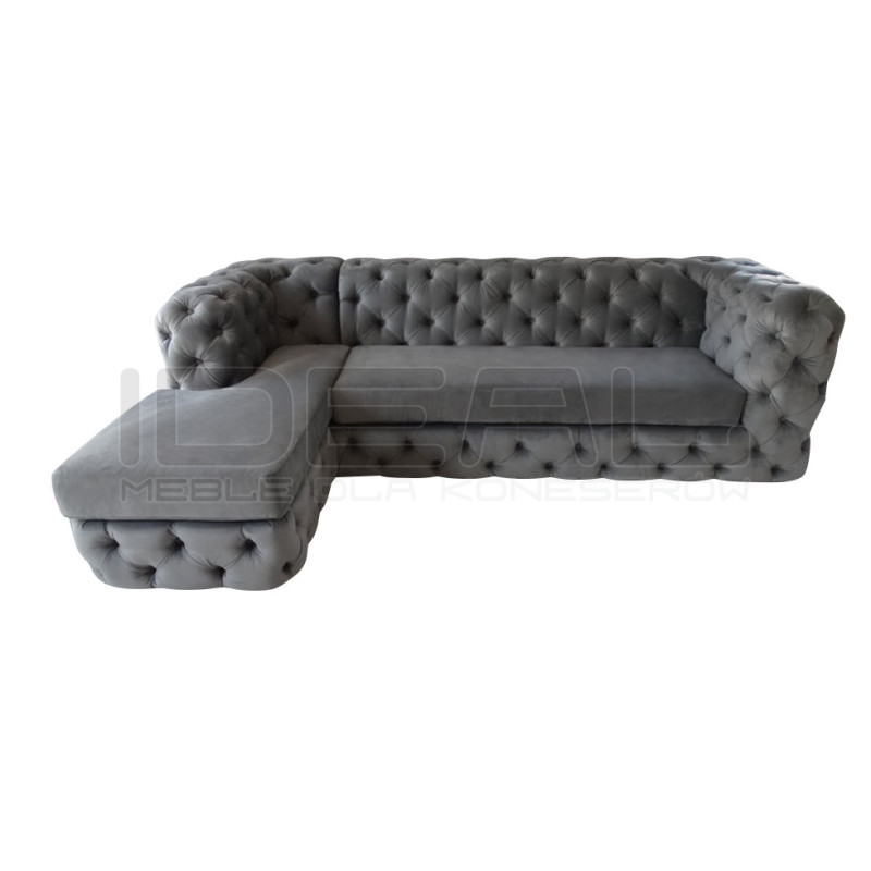Narożnik Chesterfield Lunar 190x260 cm | IdealMeble.pl