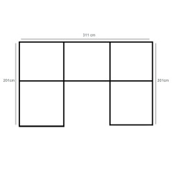 Narożnik Modułowy Serena – Nowoczesny design | Serena