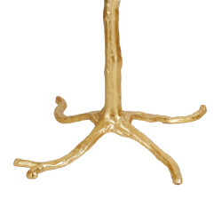 Lampa stojąca EMU złota z białymi piórami – elegancja i luksus